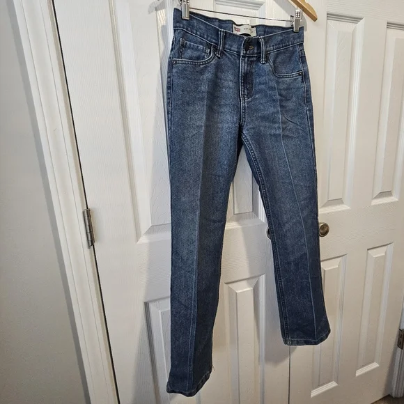 Vintage Levi's 514 Straight Dark Wash Denim Pants Jeans Size (27 x 29) 14REG - Picture 2 of 10